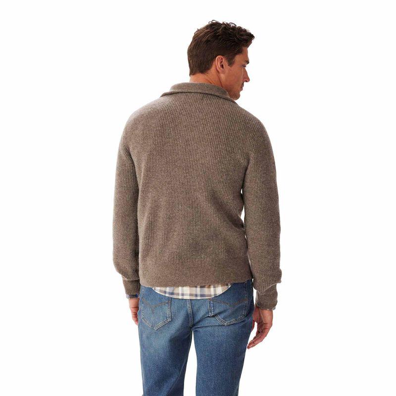 R.M. Williams Linton 1/4 Zip Lambswool Knit image number 1